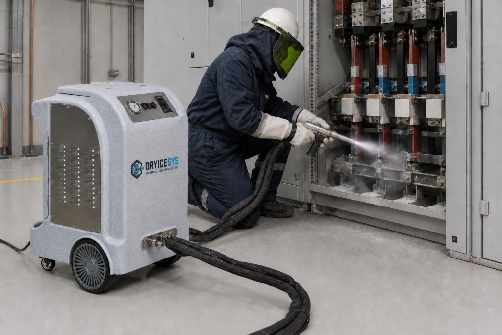 DRYICESYS machine cleaning electrical equipment