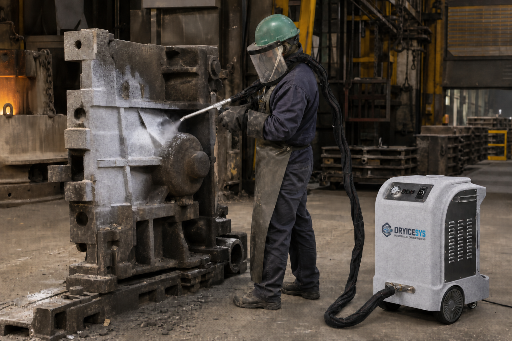DRYICESYS machine cleaning foundry casting equipment