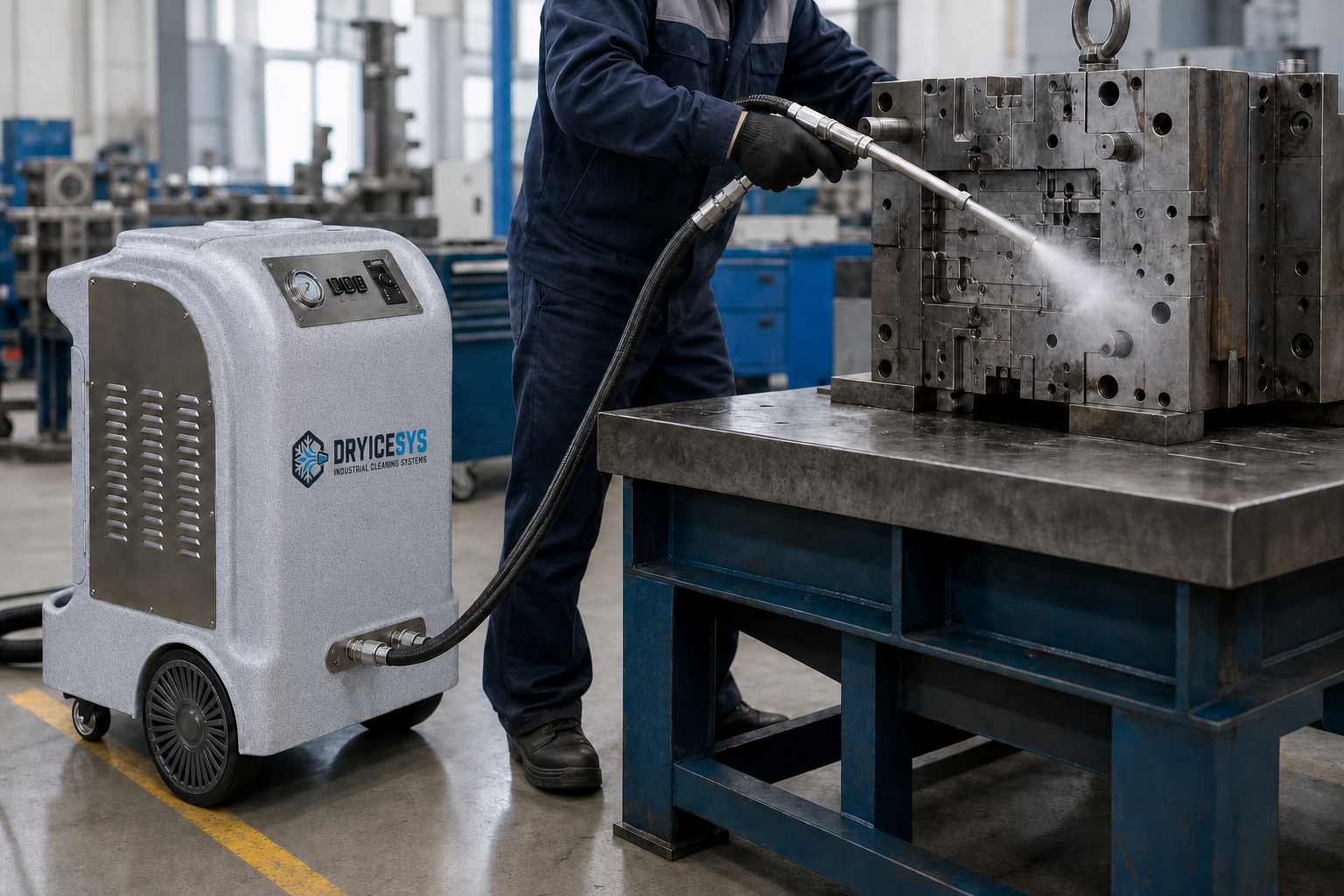 DRYICESYS dry ice cleaning machine used for industrial mold cleaning