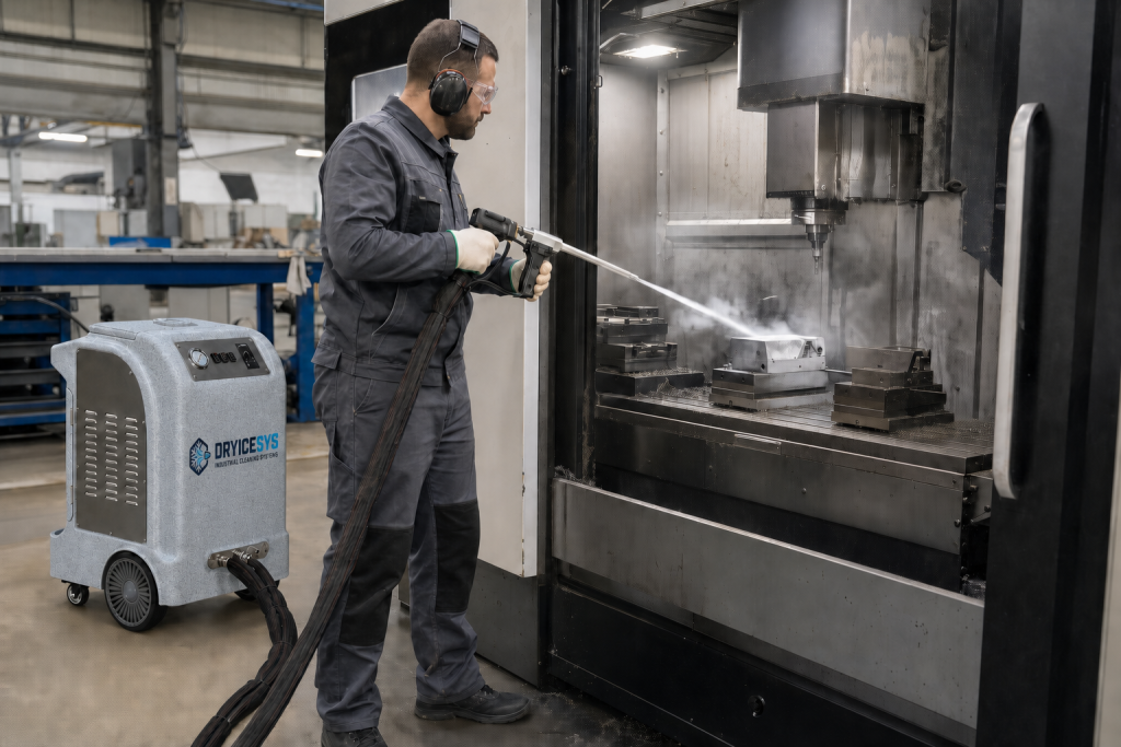 DRYICESYS machine cleaning CNC metalworking equipment