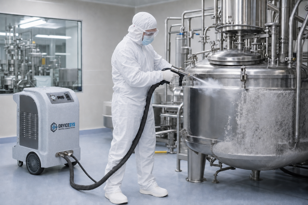 DRYICESYS machine cleaning pharmaceutical production equipment