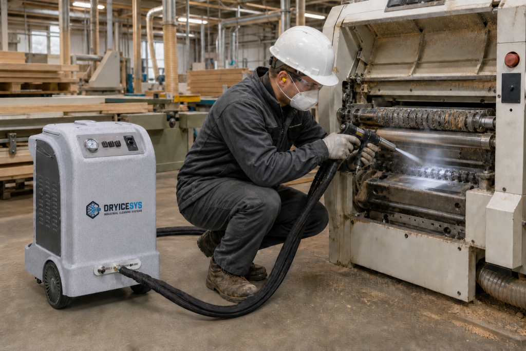DRYICESYS machine cleaning woodworking equipment